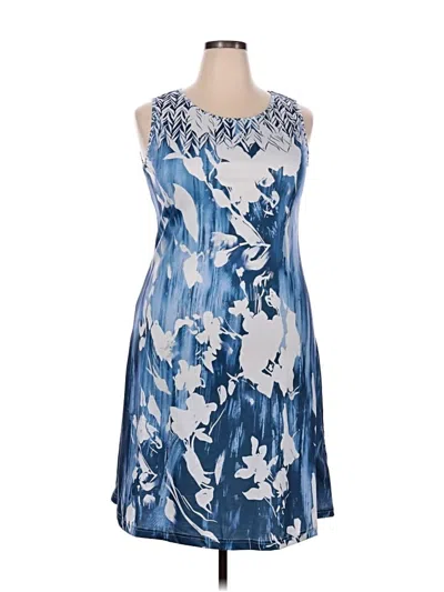 Pre-owned Assorted Brands Cocktail Dress In Blue