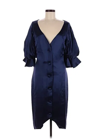 Pre-owned Assorted Brands Cocktail Dress In Blue