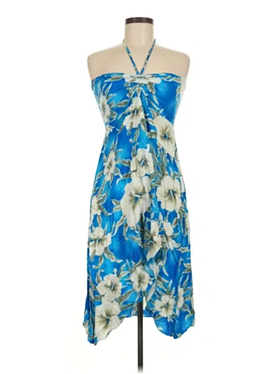 Pre-owned Assorted Brands Cocktail Dress In Blue