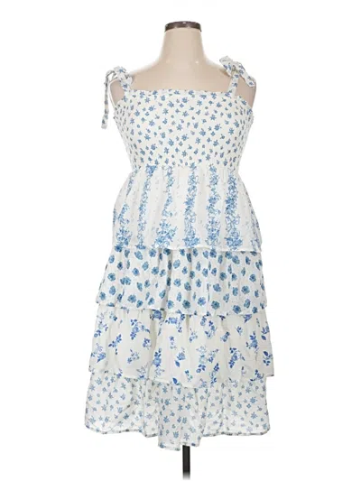 Pre-owned Assorted Brands Cocktail Dress In Blue
