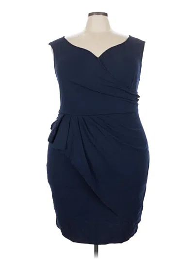 Pre-owned Assorted Brands Cocktail Dress In Blue