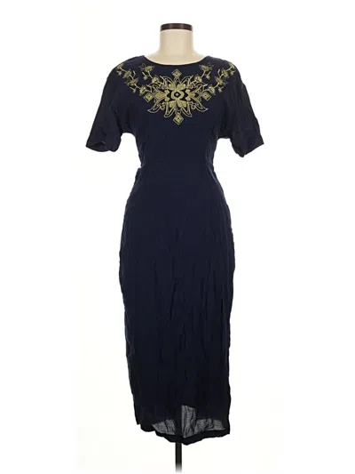 Pre-owned Assorted Brands Cocktail Dress In Blue