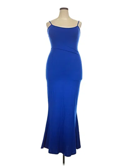 Pre-owned Assorted Brands Cocktail Dress In Blue