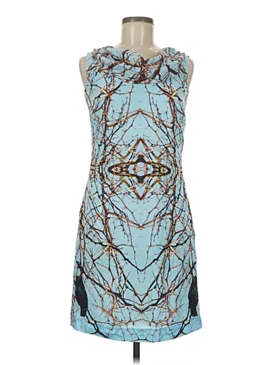 Pre-owned Assorted Brands Cocktail Dress In Blue