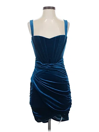 Pre-owned Assorted Brands Cocktail Dress In Blue