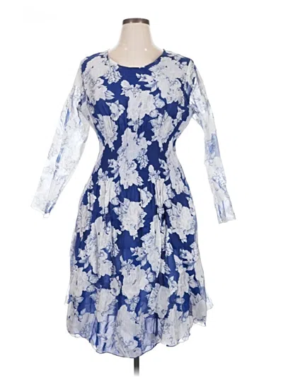 Pre-owned Assorted Brands Cocktail Dress In Blue