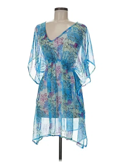 Pre-owned Assorted Brands Cocktail Dress In Blue