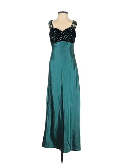 Pre-owned Assorted Brands Cocktail Dress In Blue