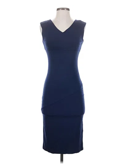 Pre-owned Assorted Brands Cocktail Dress In Blue