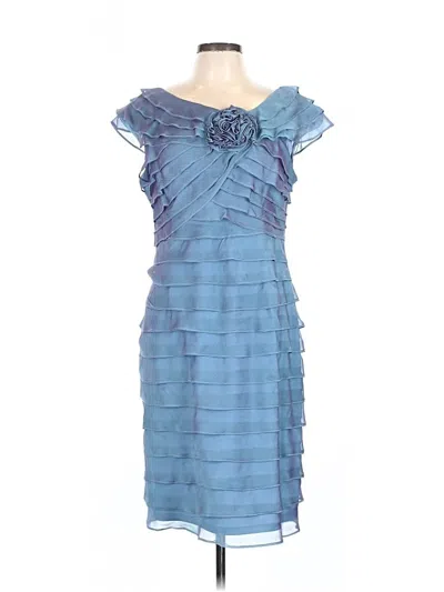 Pre-owned Assorted Brands Cocktail Dress In Blue