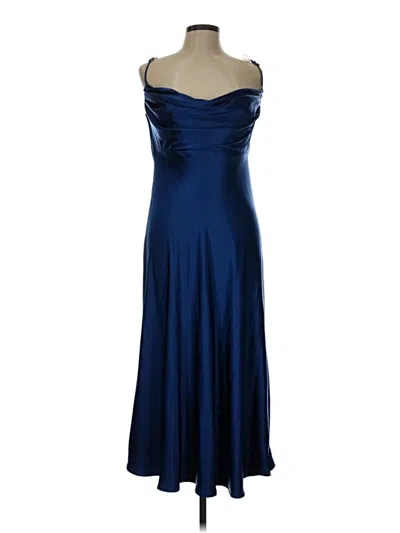Pre-owned Assorted Brands Cocktail Dress In Blue