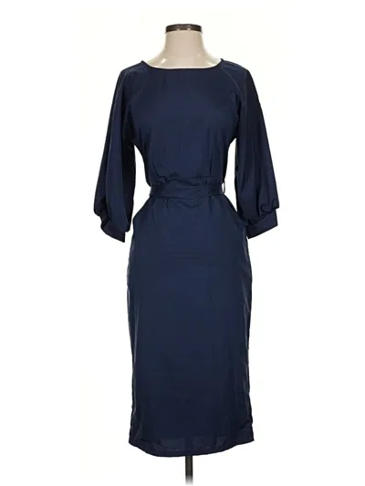 Pre-owned Assorted Brands Cocktail Dress In Blue