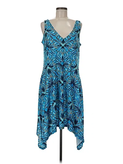 Pre-owned Assorted Brands Cocktail Dress In Blue