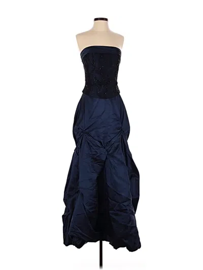 Pre-owned Assorted Brands Cocktail Dress In Blue