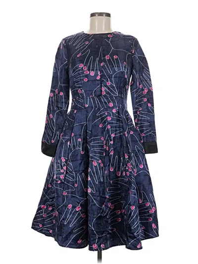 Pre-owned Assorted Brands Cocktail Dress In Blue