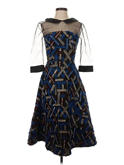 Pre-owned Assorted Brands Cocktail Dress In Blue