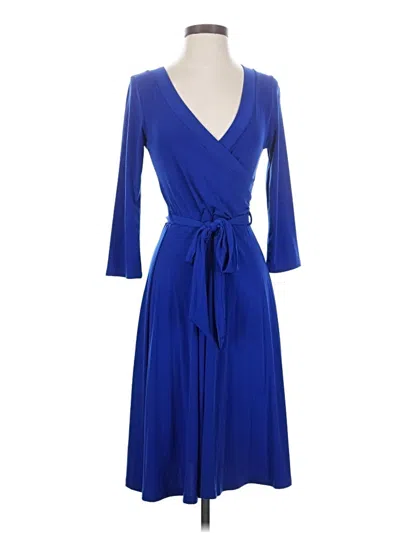 Pre-owned Assorted Brands Cocktail Dress In Blue