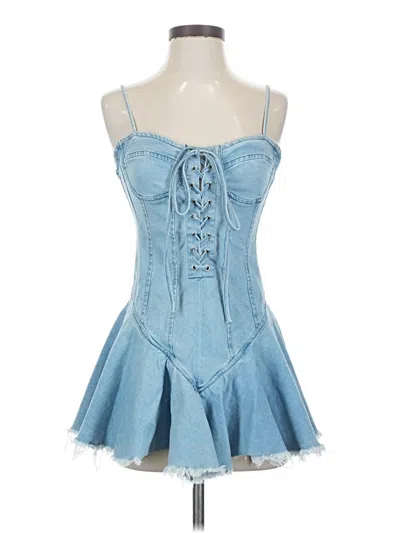 Pre-owned Assorted Brands Cocktail Dress In Blue