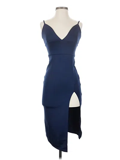 Pre-owned Assorted Brands Cocktail Dress In Blue