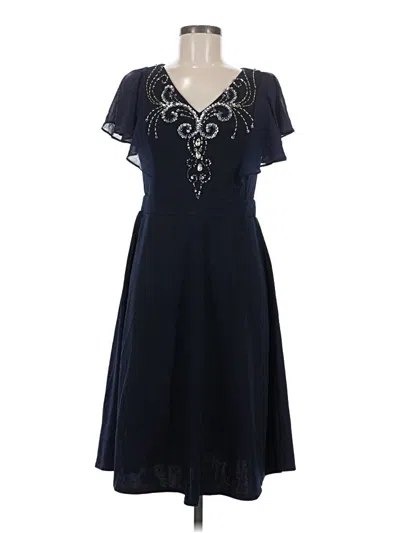 Pre-owned Assorted Brands Cocktail Dress In Blue