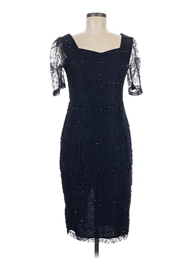 Pre-owned Assorted Brands Cocktail Dress In Blue