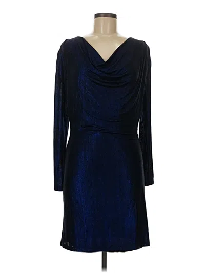Pre-owned Assorted Brands Cocktail Dress In Blue
