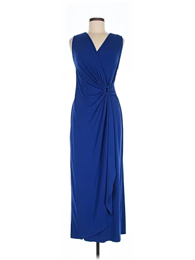 Pre-owned Assorted Brands Cocktail Dress In Blue