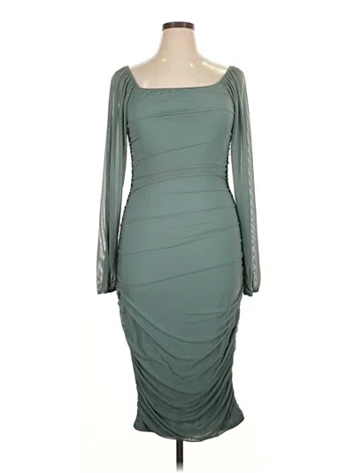 Pre-owned Assorted Brands Cocktail Dress In Blue