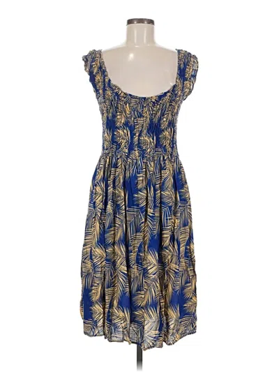 Pre-owned Assorted Brands Cocktail Dress In Blue
