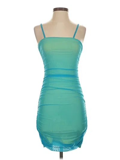 Pre-owned Assorted Brands Cocktail Dress In Blue