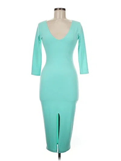 Pre-owned Assorted Brands Cocktail Dress In Blue