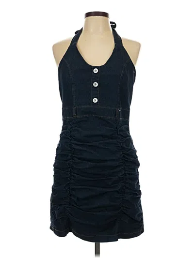 Pre-owned Assorted Brands Cocktail Dress In Blue
