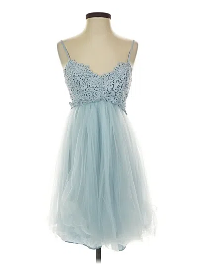 Pre-owned Assorted Brands Cocktail Dress In Blue