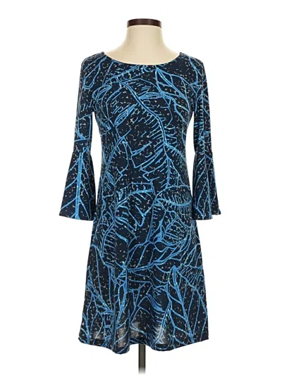 Pre-owned Assorted Brands Cocktail Dress In Blue