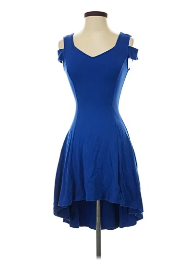 Pre-owned Assorted Brands Cocktail Dress In Blue