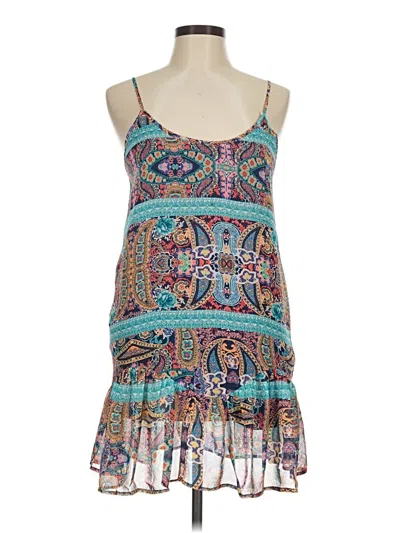 Pre-owned Assorted Brands Cocktail Dress In Blue