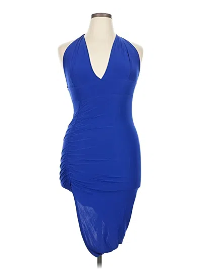 Pre-owned Assorted Brands Cocktail Dress In Blue