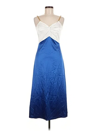 Pre-owned Assorted Brands Cocktail Dress In Blue