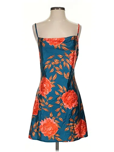 Pre-owned Assorted Brands Cocktail Dress In Blue