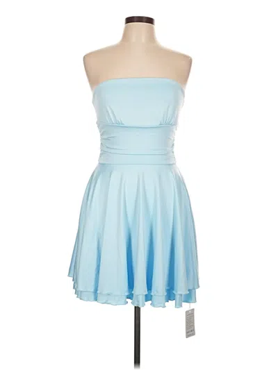 Pre-owned Assorted Brands Cocktail Dress In Blue