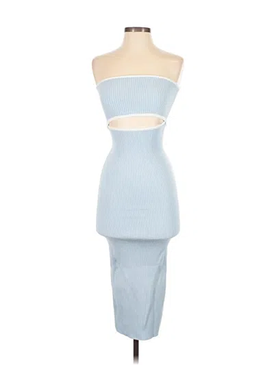 Pre-owned Assorted Brands Cocktail Dress In Blue