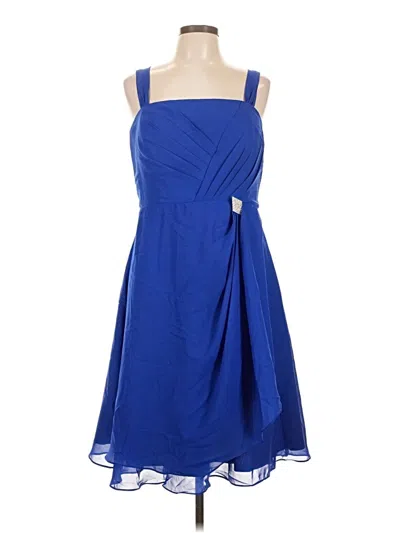 Pre-owned Assorted Brands Cocktail Dress In Blue