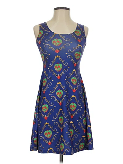 Pre-owned Assorted Brands Cocktail Dress In Blue