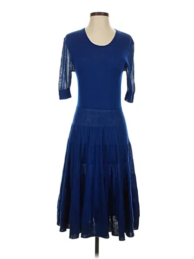 Pre-owned Assorted Brands Cocktail Dress In Blue