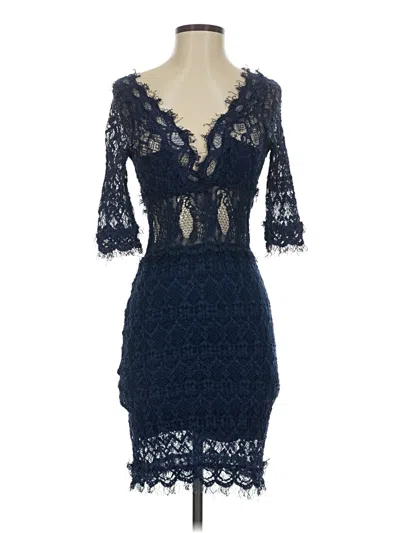 Pre-owned Assorted Brands Cocktail Dress In Blue
