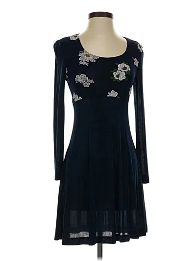 Pre-owned Assorted Brands Cocktail Dress In Blue