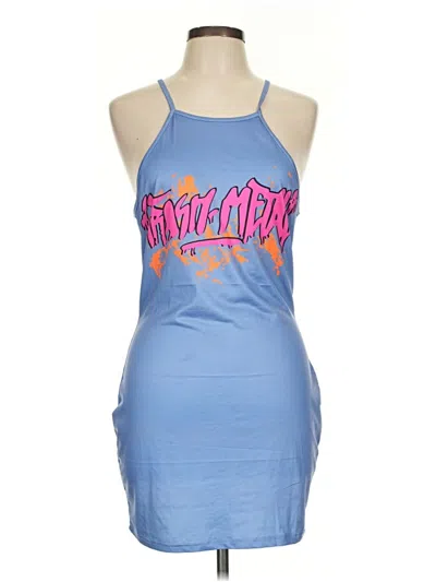 Pre-owned Assorted Brands Cocktail Dress In Blue