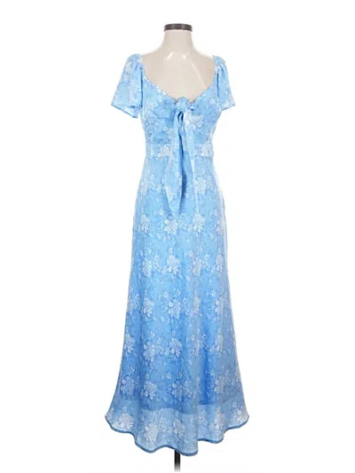 Pre-owned Assorted Brands Cocktail Dress In Blue