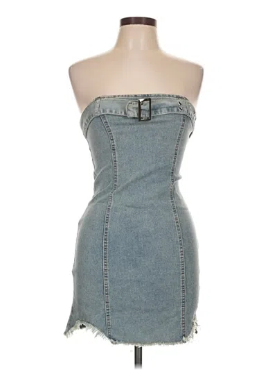 Pre-owned Assorted Brands Cocktail Dress In Blue