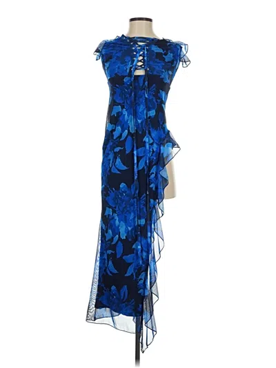 Pre-owned Assorted Brands Cocktail Dress In Blue